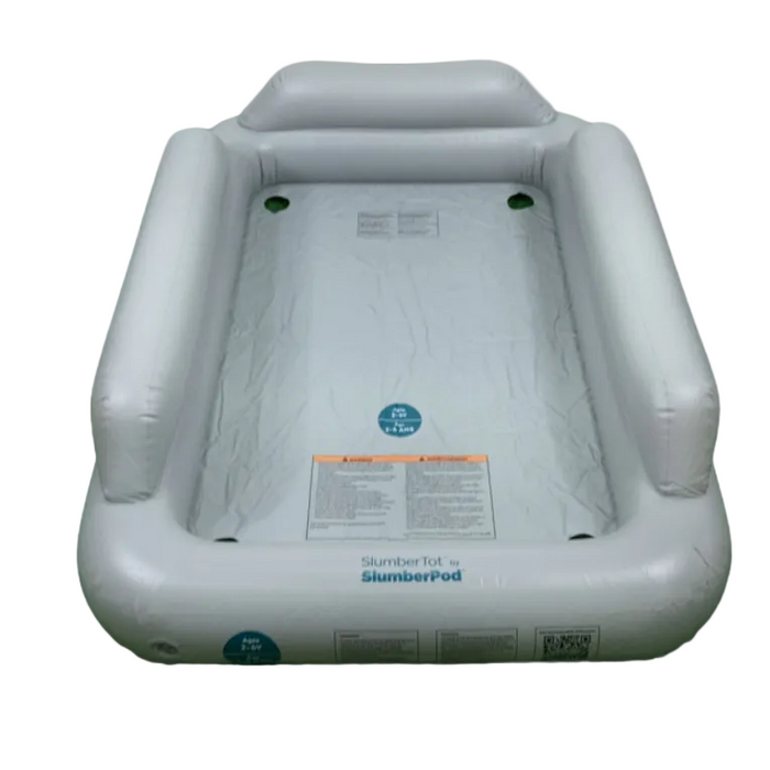 SlumberPod SlumberTot Inflatable Toddler Bed, Gray/Teal