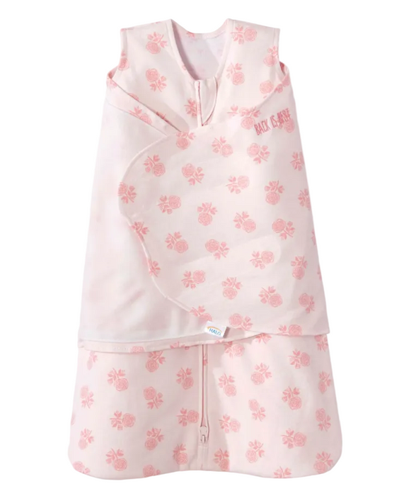 Halo SleepSack Swaddle, Small, Watercolor Rose Toss Blush