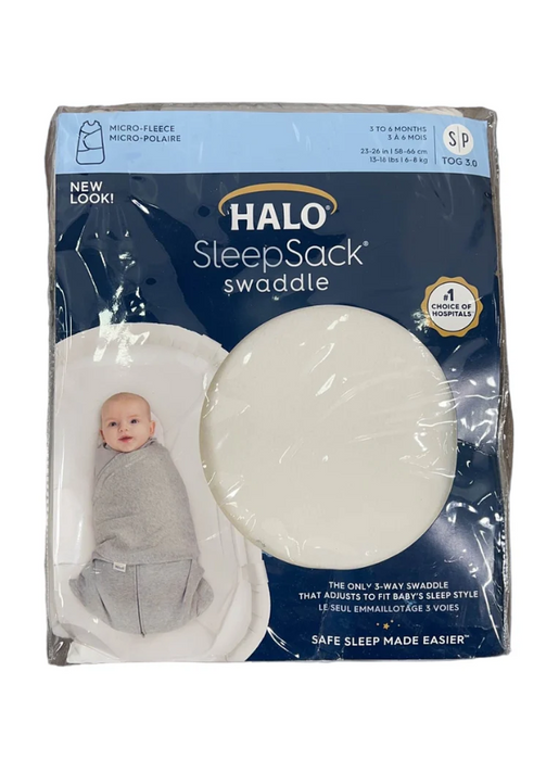 Halo Micro-Fleece Swaddle, Small, Cream