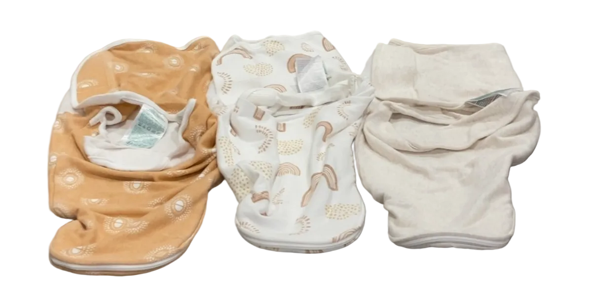 Aden + Anais Essentials Easy Wrap Swaddle, 3 Pack, 0-3 Months, Desert Sun