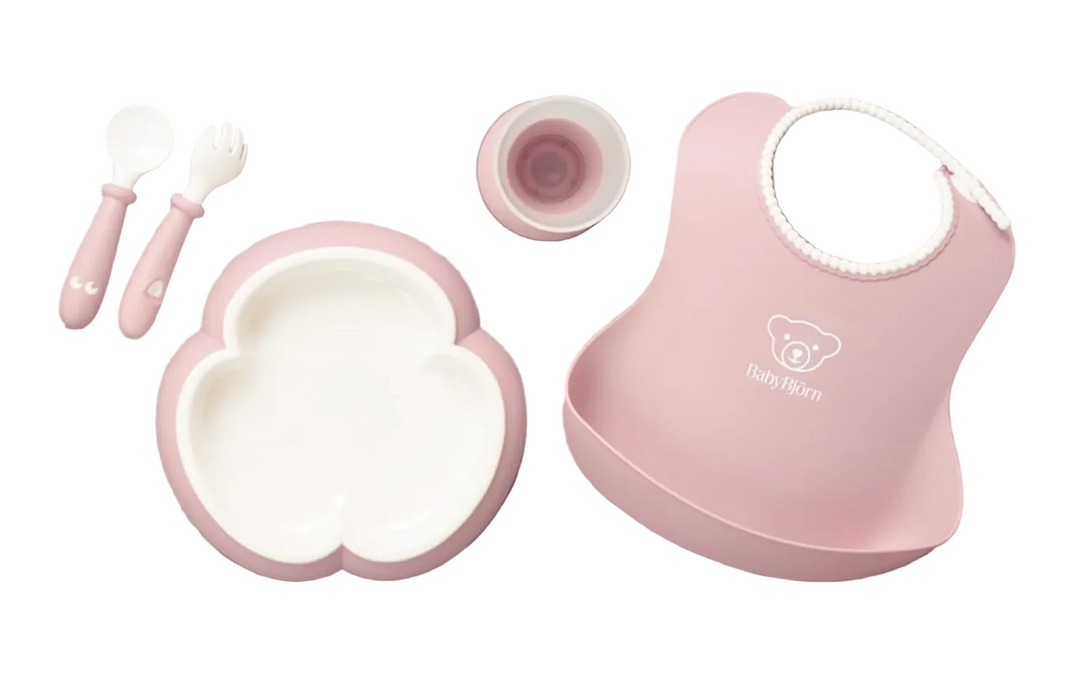 BabyBjorn Baby Dinner Set, Powder Pink
