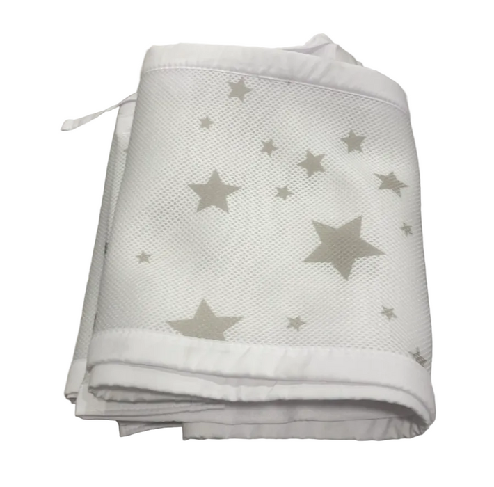 Breathable Baby Mesh Crib Liner, Full Size/4 Sides, Starlight