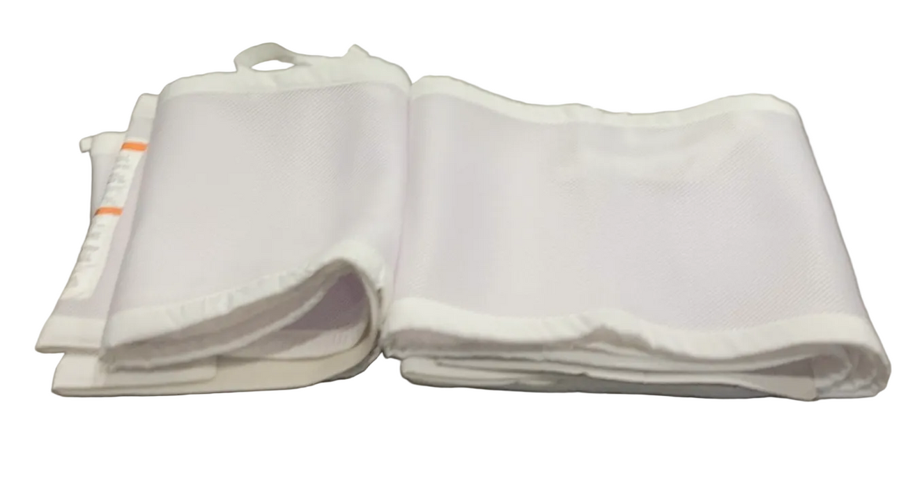 Breathable Baby Mesh Crib Liner, Full Size/4 Sides, White