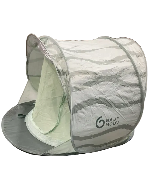Shop Babymoov Moov & Protect Anti-UV Cooling Beach Tent, Green Lagoon at GoodBuy Gear