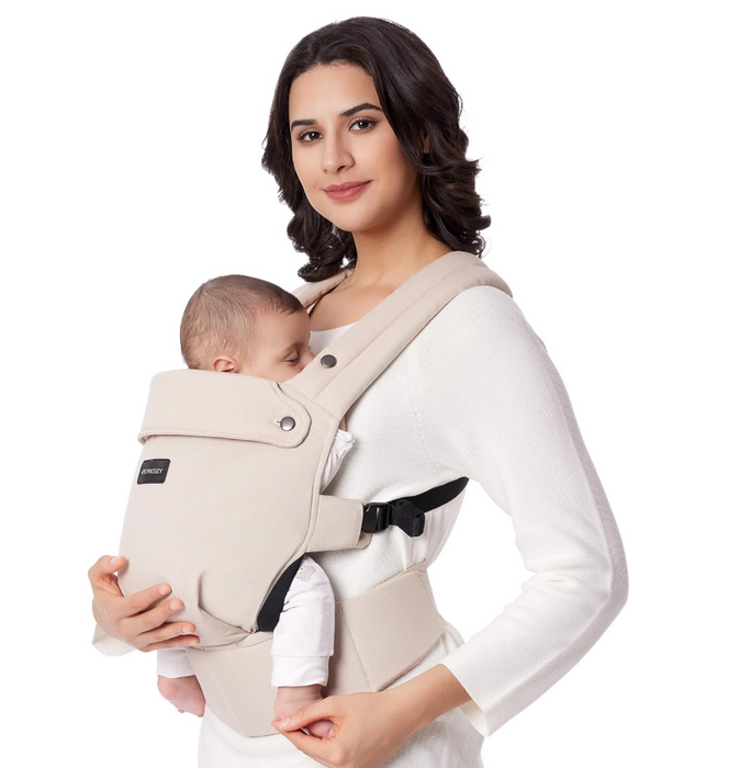 Momcozy PureHug Baby Carrier, Cotton, Khaki