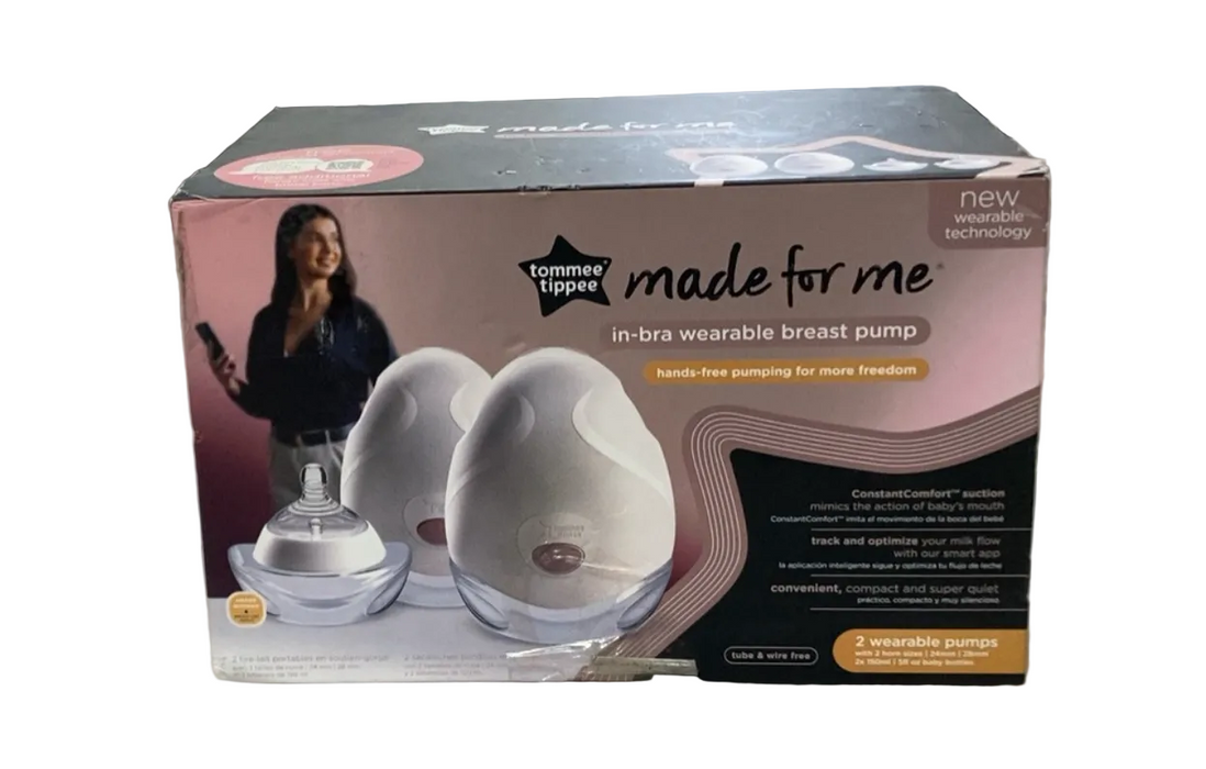 Tommee Tippee Made For Me Wearable Breast Pump, Double, White