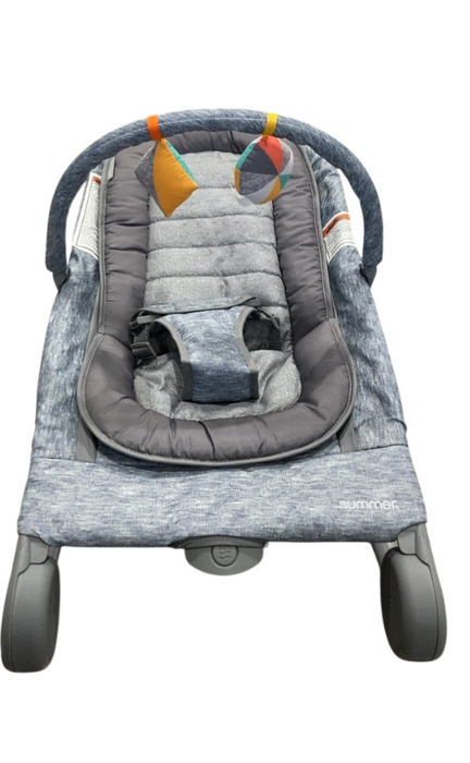Summer Infant 2-in-1 Baby Bouncer And Rocker Duo, Light Gray Tweed