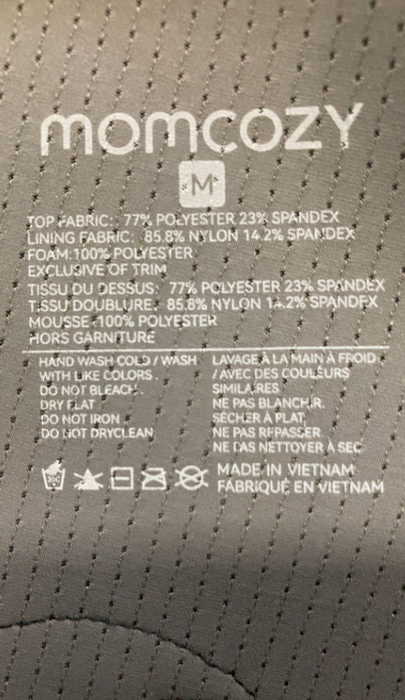 Momcozy Ergonest Maternity Belly Band, Black, Medium