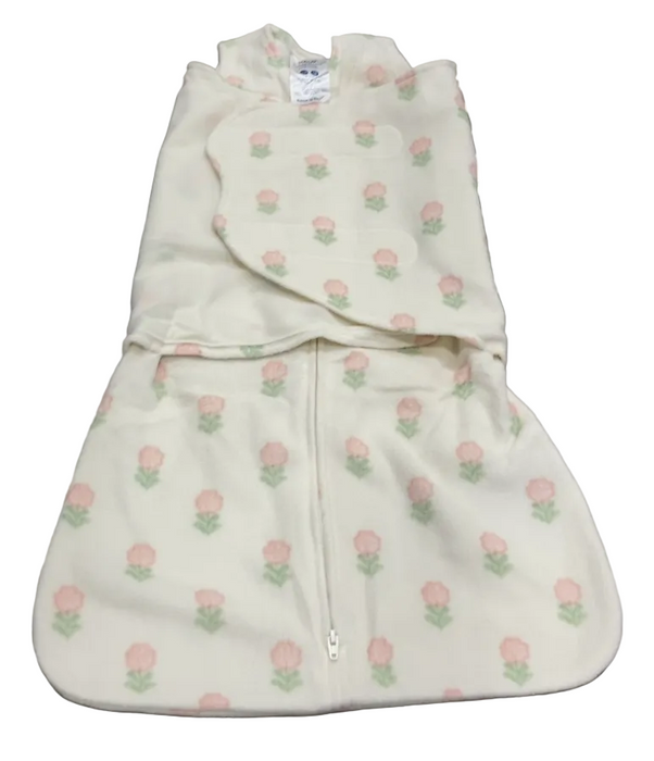 Halo Micro-Fleece Swaddle, Small, Block Flower