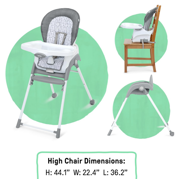 Shop Ingenuity Trio Foldaway 6-in-1 High Chair, Quill at GoodBuy Gear