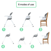 Shop Ingenuity Trio Foldaway 6-in-1 High Chair, Quill at GoodBuy Gear