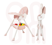 Shop Aprpink 6-in-1 Baby Convertible High Chair, Pink at GoodBuy Gear