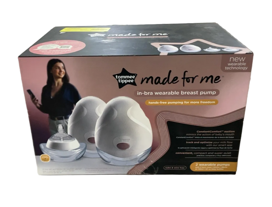 Tommee Tippee Made For Me Wearable Breast Pump, Double, White