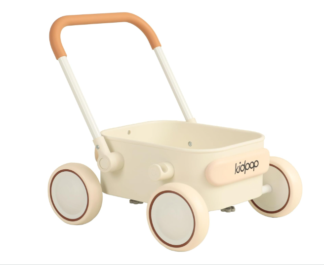 Shop Kidpop PULA 2-in-1 Push and Pull-Along Wagon, White at GoodBuy Gear