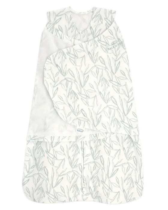Shop Halo SleepSack Swaddle, Green Leaves, Small at GoodBuy Gear