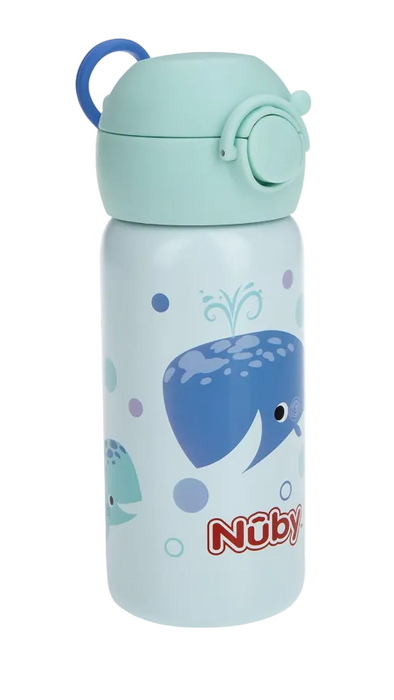 Shop Nuby Thirsty Kids Water Bottle, Active, Whale at GoodBuy Gear