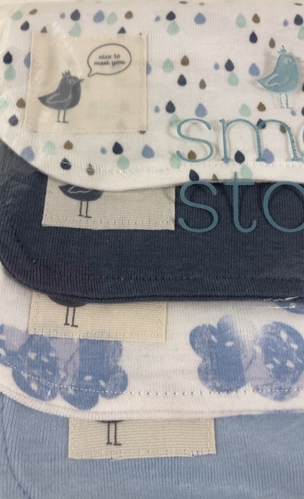 Shop Small Story 4 Pack Burp Cloths, Rain Clouds at GoodBuy Gear