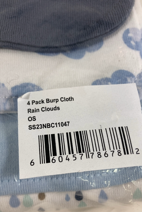Shop Small Story 4 Pack Burp Cloths, Rain Clouds at GoodBuy Gear