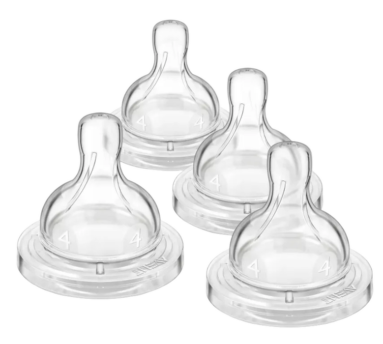 Philips Avent Anti-Colic Nipples, 4-Pack, Flow 4 6m+