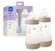 Shop MAM Easy Start Anti-Colic Bottle, 2 Pack, 9oz, Stone at GoodBuy Gear