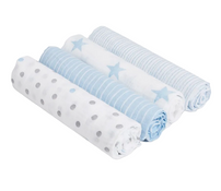 Shop Aden + Anais Cotton Muslin Swaddle, 4pk, Dapper at GoodBuy Gear