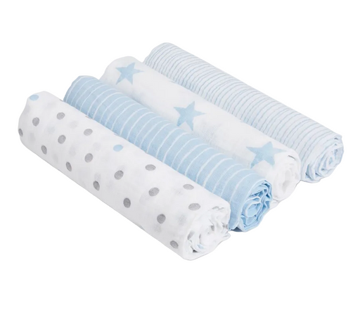 Shop Aden + Anais Cotton Muslin Swaddle, 4pk, Dapper at GoodBuy Gear