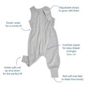 Shop Halo Toddler SleepSack Wearable Blanket, 3T, Fleece, Grey Polar, TOG 2.0 at GoodBuy Gear
