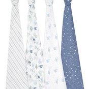 Shop Aden + Anais Cotton Muslin Swaddle, 4pk, Time to Dream at GoodBuy Gear
