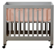 Shop Halo BreathableBaby Mini Crib Breathable Mesh Liner, Deluxe, Shell Pink at GoodBuy Gear