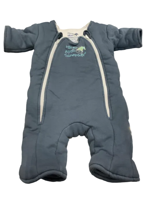 Baby Merlin's Magic Sleepsuit, Cotton, Navy Blue, Small 3-6 Months