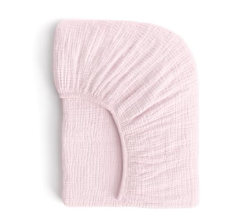 Romy Ro Muslin Fitted Crib Sheet, Apricot