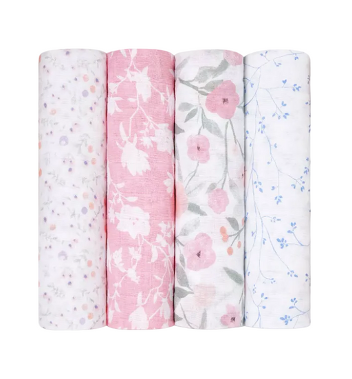 Shop Aden + Anais Cotton Muslin Swaddle, 4pk, Ma Fleur at GoodBuy Gear