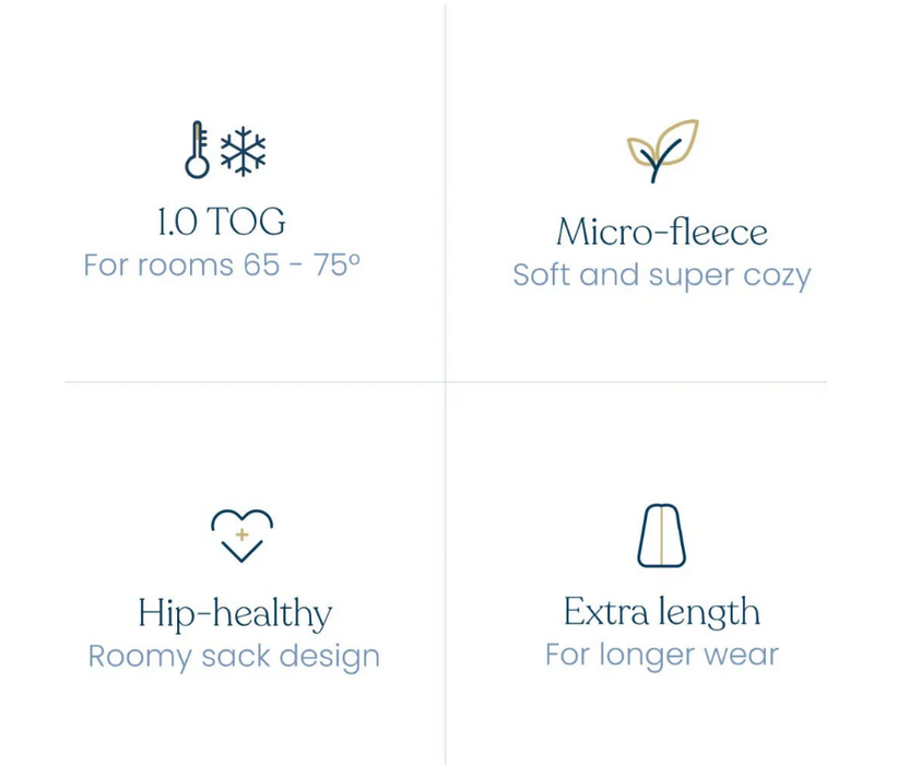 Halo Micro-Fleece SleepSack, Cream, X-Large