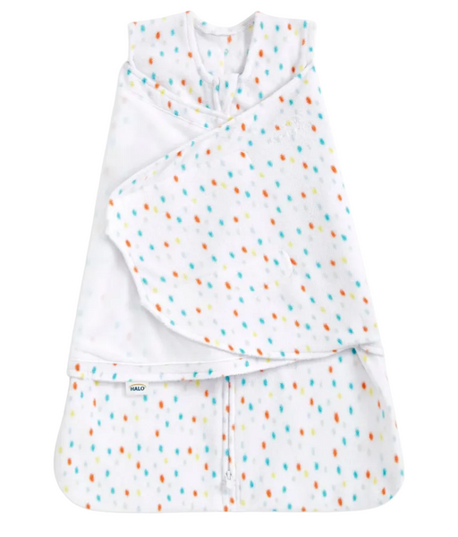 Shop Halo Micro-Fleece Swaddle, Newborn, Confetti at GoodBuy Gear
