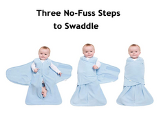 Shop Halo Micro-Fleece Swaddle, Preemie, Baby Blue at GoodBuy Gear
