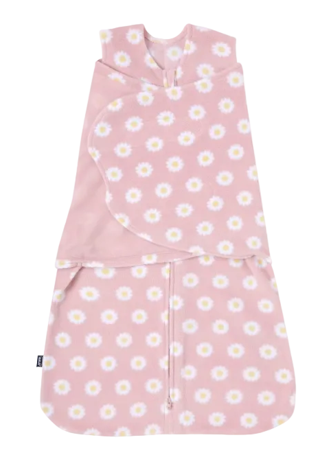 Shop Halo Micro-Fleece Swaddle, Daisy, Small at GoodBuy Gear