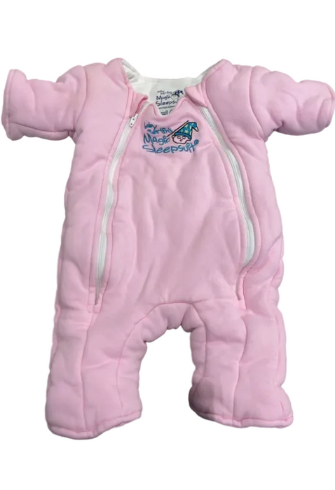 Baby Merlin's Magic Sleepsuit, Fleece, Pink, Small 3-6 Months