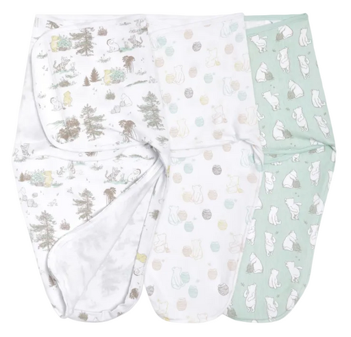 Shop Aden + Anais Essentials Easy Wrap Swaddle, 3 Pack, Small (0-3 Months), Winnie the Pooh at GoodBuy Gear