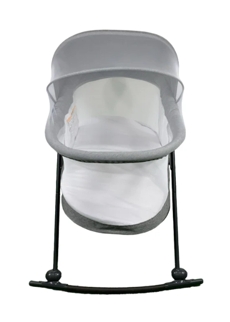 Baby Delight Go With Me Slumber Deluxe Portable Rocking Bassinet, Charcoal Tweed