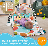 Shop Fisher Price Glow And Grow Kick And Play Piano Activity Mat, New Blue at GoodBuy Gear