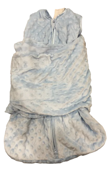 Shop Halo SleepSack Swaddle, Blue Plushy Dot, Newborn at GoodBuy Gear