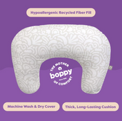 Shop Boppy Nursing Pillow, Base Model, Cream retro squiggles at GoodBuy Gear
