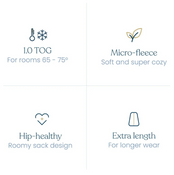 Shop Halo Micro-Fleece SleepSack, Dinos, Medium at GoodBuy Gear