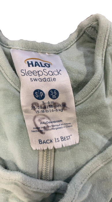 Halo SuperSoft SleepSack Swaddle, Calm Sage, Small