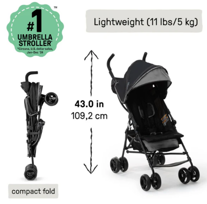 Summer Infant 3D Mini Stroller, Grey/Black, unknown