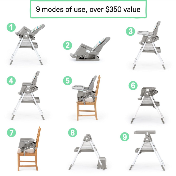 Ingenuity Proper Positioner High Chair, Soulful Skies, Create Up