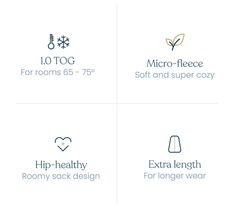 Shop Halo Micro-Fleece SleepSack, Daisy, Small at GoodBuy Gear