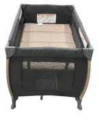 Shop Monbebe Play Yard with Full-Size Rocking Bassinet, Castle Point at GoodBuy Gear