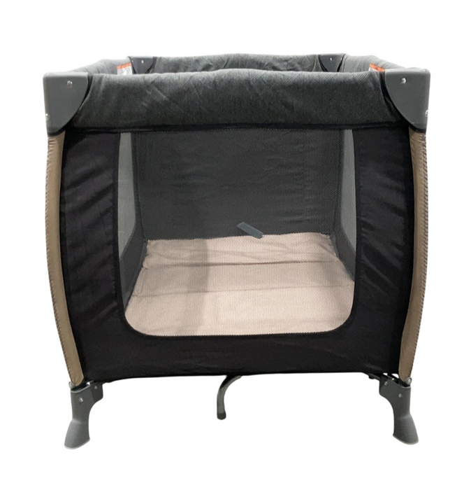 Shop Monbebe Play Yard with Full-Size Rocking Bassinet, Castle Point at GoodBuy Gear