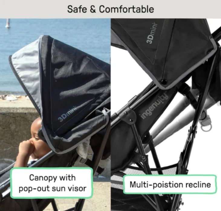 Shop Summer Infant 3D Mini Stroller, Grey/Black, unknown at GoodBuy Gear